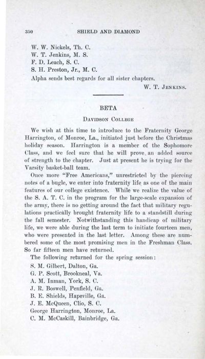 Beta, February 1919